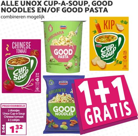 Cup a Soup   pasta, noodles folder aanbieding bij  MCD Supermarkt Basis - details