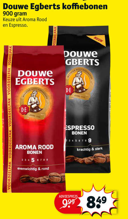 Douwe Egberts   koffiebonen folder aanbieding bij  Kruidvat - details