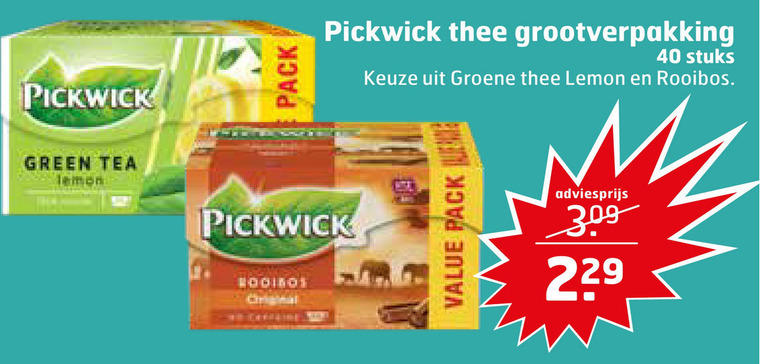 Pickwick   thee folder aanbieding bij  Trekpleister - details