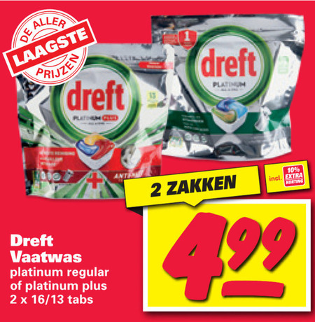 Dreft   vaatwasmiddel folder aanbieding bij  Nettorama - details