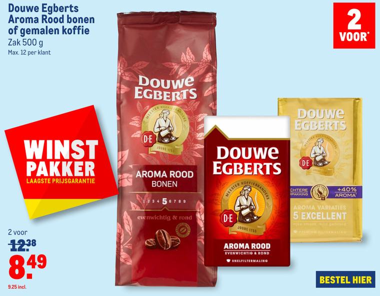 Douwe Egberts   koffie, koffiebonen folder aanbieding bij  Makro - details