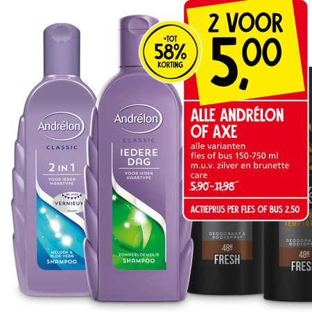 Andrelon   deodorant, shampoo folder aanbieding bij  Jan Linders - details