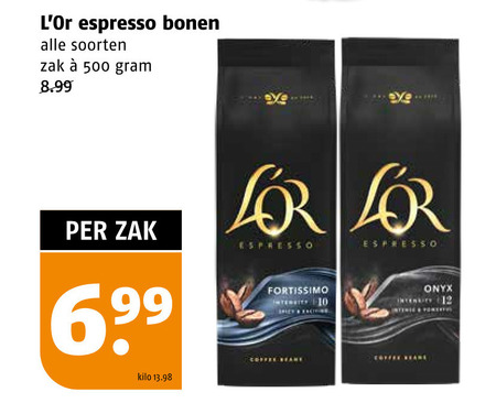 Douwe Egberts L Or   koffiebonen folder aanbieding bij  Poiesz - details