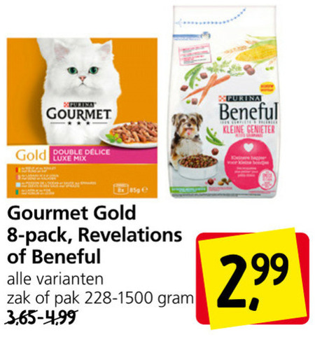 Gourmet   hondenvoer, kattenvoer folder aanbieding bij  Jan Linders - details