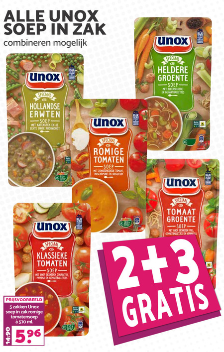 Unox   soep folder aanbieding bij  MCD Supermarkt Basis - details