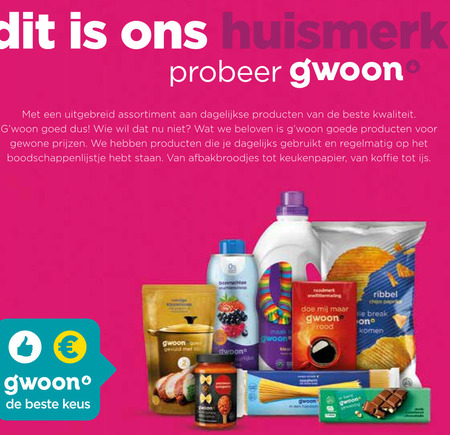 Gwoon   koffie folder aanbieding bij  MCD Supermarkt Basis - details