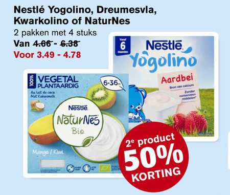 Nestle   babyvoeding folder aanbieding bij  Hoogvliet - details