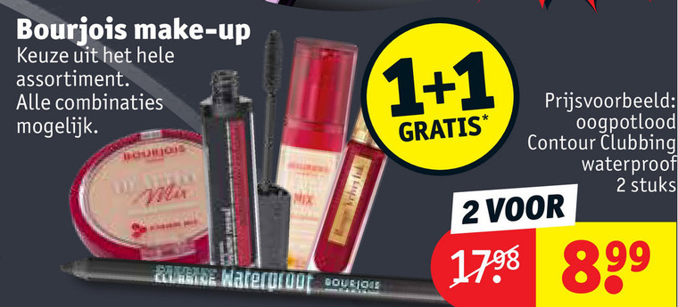 Bourjois   lipstick, foundation folder aanbieding bij  Kruidvat - details