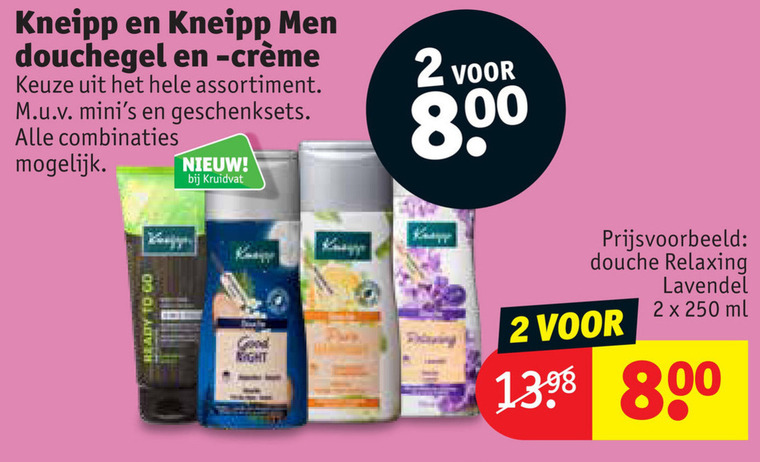 Kneipp   douchegel folder aanbieding bij  Kruidvat - details