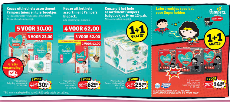 Pampers   luierbroekjes, luiers folder aanbieding bij  Kruidvat - details