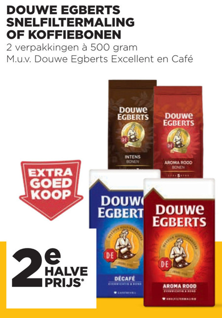 Douwe Egberts   koffie, koffiebonen folder aanbieding bij  Jumbo - details