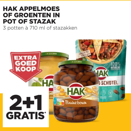 Hak   appelmoes, bruine bonen folder aanbieding bij  Jumbo - details