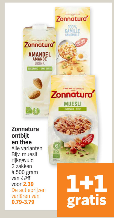 Zonnatura   thee folder aanbieding bij  Albert Heijn - details