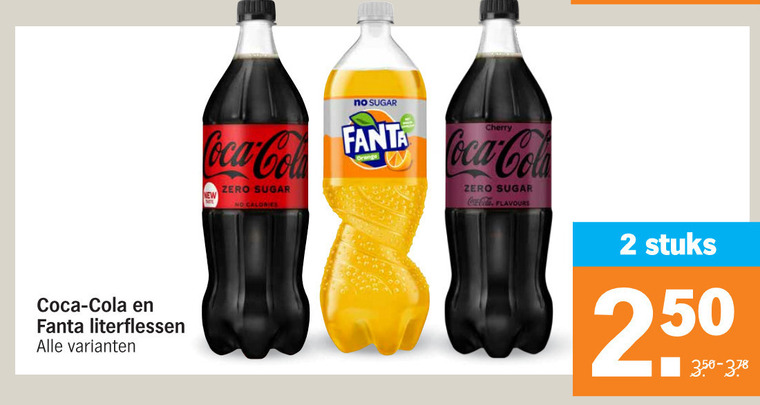 Coca-Cola   frisdrank, cola folder aanbieding bij  Albert Heijn - details