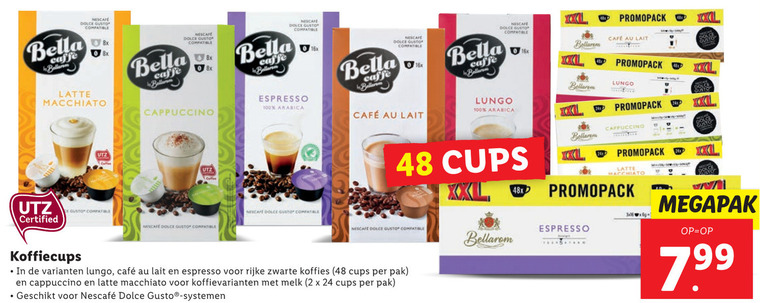 Bella Cafe   dolce gusto capsules folder aanbieding bij  Lidl - details