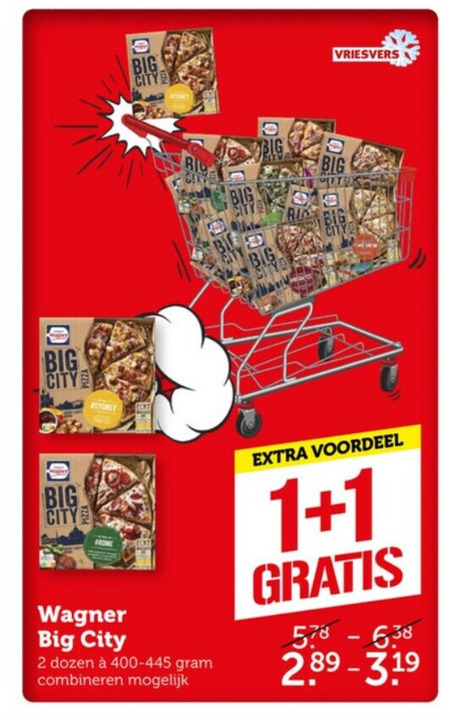 Wagner   diepvriespizza folder aanbieding bij  Coop - details