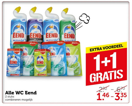 WC Eend   toiletreiniger, toiletblok folder aanbieding bij  Coop - details