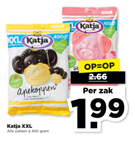 Katja   drop, snoep folder aanbieding bij  Plus - details