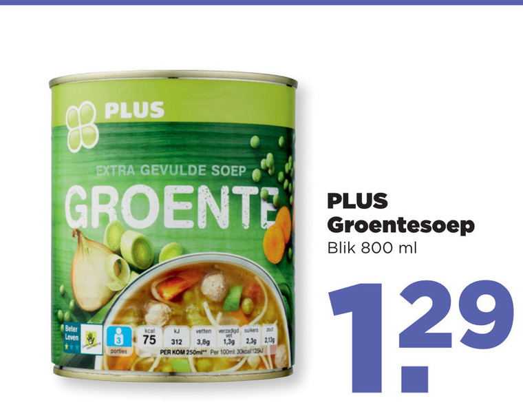 Plus Huismerk   soep folder aanbieding bij  Plus - details