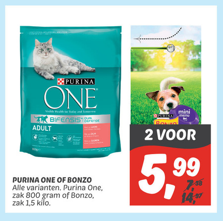 One   kattenvoer, hondenvoer folder aanbieding bij  Dekamarkt - details