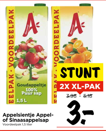 Appelsientje   fruitdrank folder aanbieding bij  Vomar - details