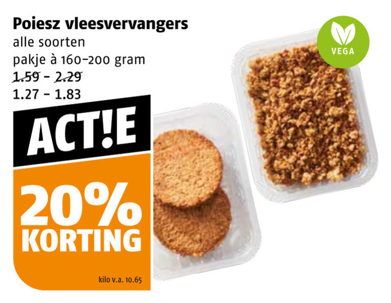 Poiesz Huismerk   vegetarisch folder aanbieding bij  Poiesz - details