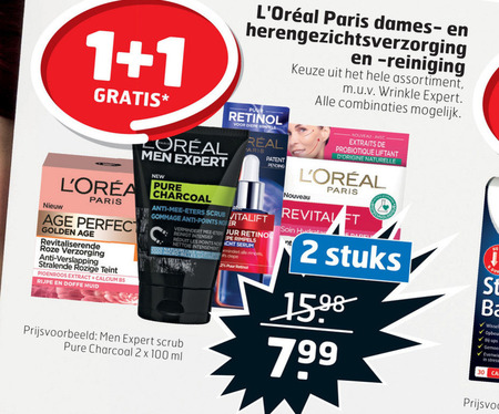 L Oreal   gezichtsreiniging, heren gezichtsverzorging folder aanbieding bij  Trekpleister - details