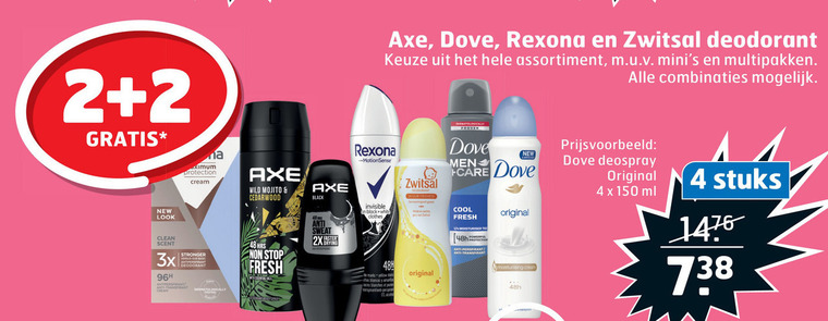 Rexona   deodorant folder aanbieding bij  Trekpleister - details