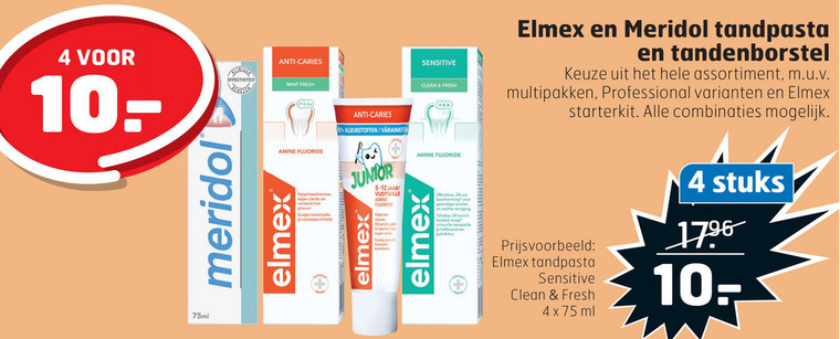 Elmex   tandpasta, tandenborstel folder aanbieding bij  Trekpleister - details