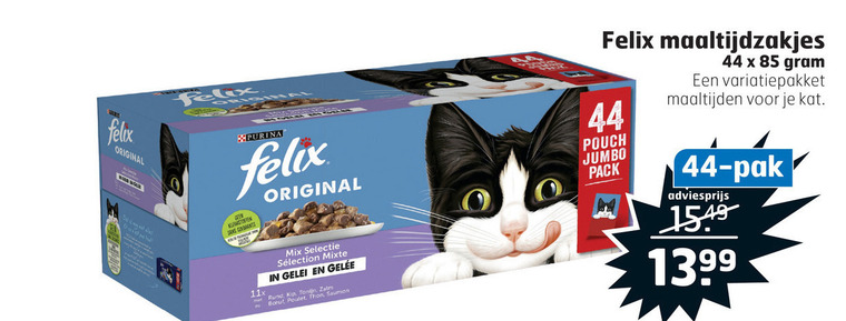 Felix   kattenvoer folder aanbieding bij  Trekpleister - details