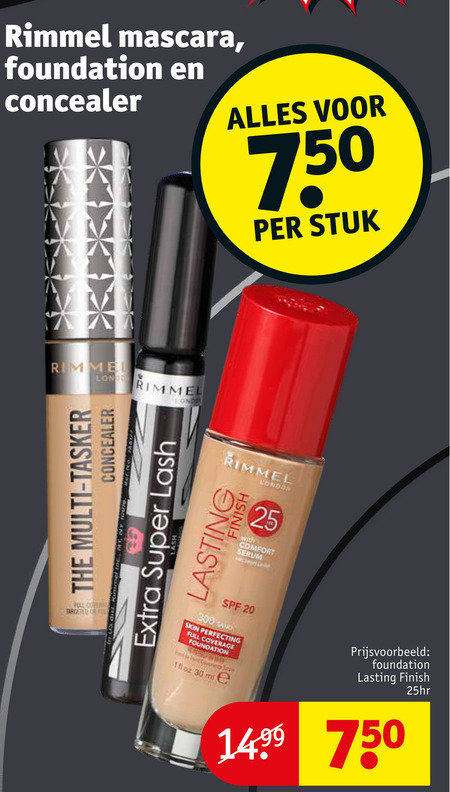 Rimmel   mascara, foundation folder aanbieding bij  Kruidvat - details