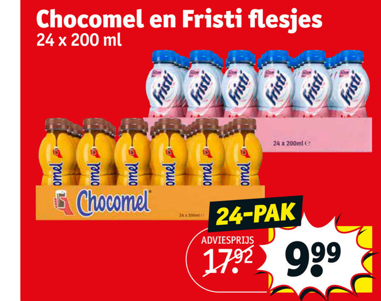 Fristi   drinkyoghurt, chocolademelk folder aanbieding bij  Kruidvat - details