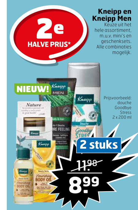 Kneipp   bodylotion, douchegel folder aanbieding bij  Trekpleister - details