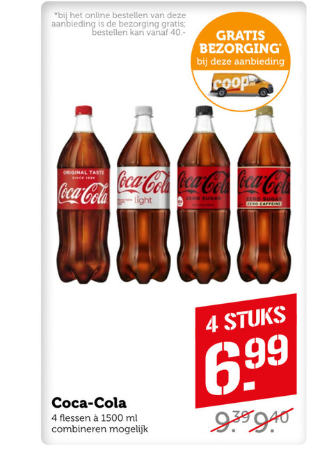 Coca-Cola   cola folder aanbieding bij  Coop - details