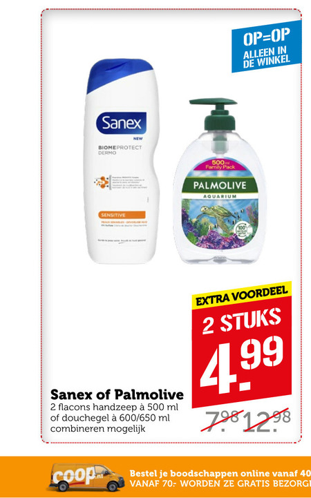 Palmolive   douchegel, handzeep folder aanbieding bij  Coop - details