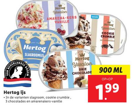 Hertog   ijsspecialiteit folder aanbieding bij  Lidl - details