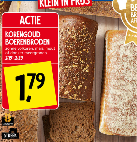 Korengoud   brood folder aanbieding bij  Jan Linders - details