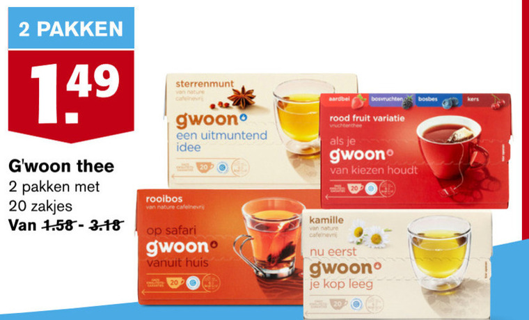 Gwoon   thee folder aanbieding bij  Hoogvliet - details