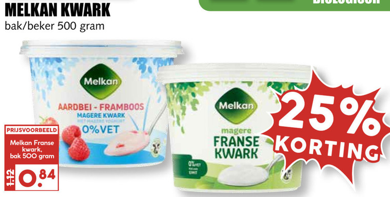 Melkan   kwark folder aanbieding bij  MCD Supermarkt Basis - details