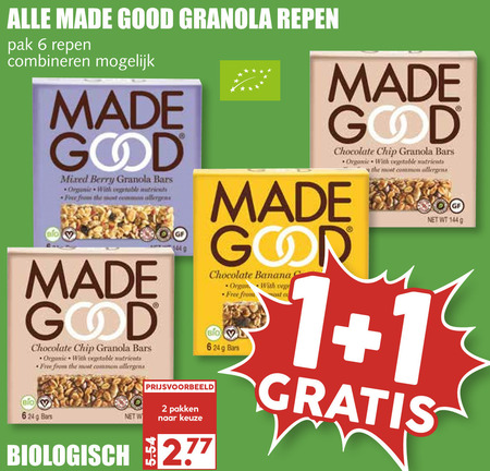 Made Good   mueslireep folder aanbieding bij  MCD Supermarkt Basis - details