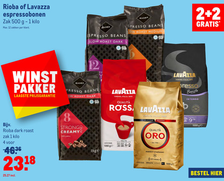 Lavazza   koffiebonen folder aanbieding bij  Makro - details