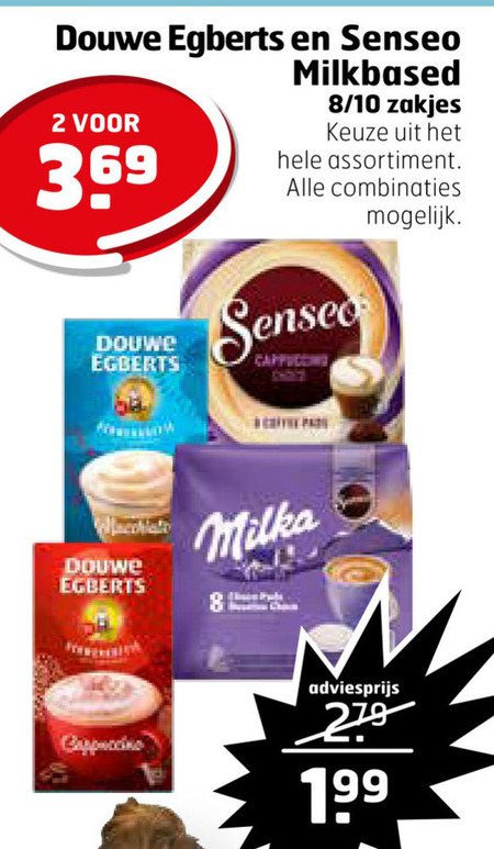 Douwe Egberts Senseo   oploskoffie, koffiepad folder aanbieding bij  Trekpleister - details