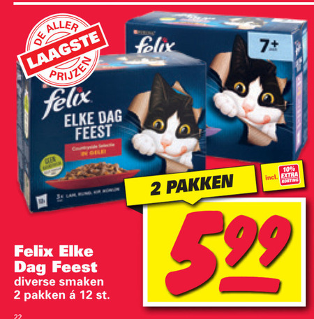 Felix   kattenvoer folder aanbieding bij  Nettorama - details