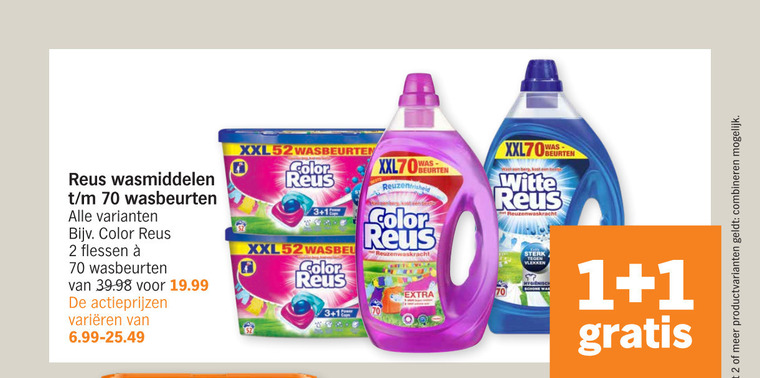 Witte Reus   wasmiddel folder aanbieding bij  Albert Heijn - details