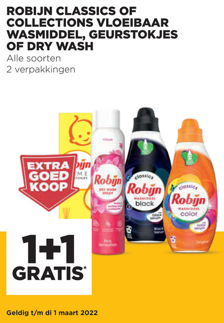 Robijn   wasmiddel folder aanbieding bij  Jumbo - details