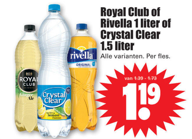 Rivella   frisdrank, fruitdrank folder aanbieding bij  Dirk - details