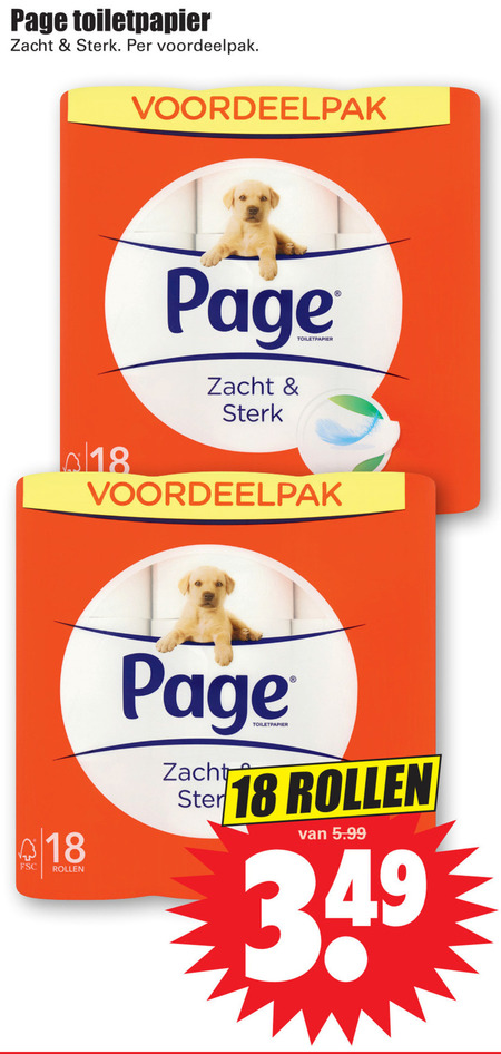 Page   toiletpapier folder aanbieding bij  Dirk - details