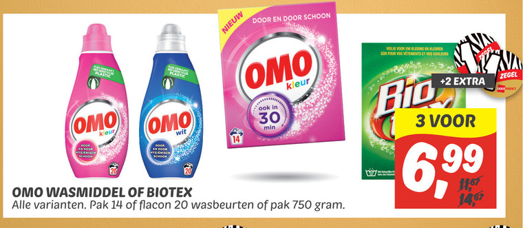 Biotex   wasmiddel, handwasmiddel folder aanbieding bij  Dekamarkt - details