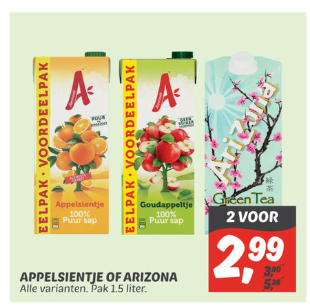 Appelsientje   fruitdrank, ice tea folder aanbieding bij  Dekamarkt - details