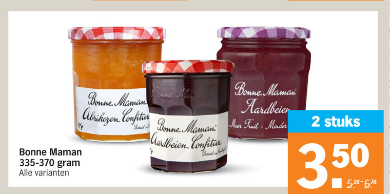 Bonne Maman   jam folder aanbieding bij  Albert Heijn - details